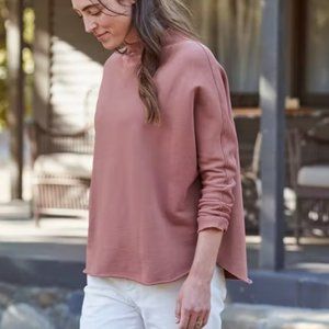 NWOT Frank & Eileen Long Sleeve Capelet Terracotta